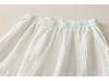 Women's Retro Pleated Cotton & Linen Wide-Leg Skirt Pants - High-Waisted Simple Solid Color