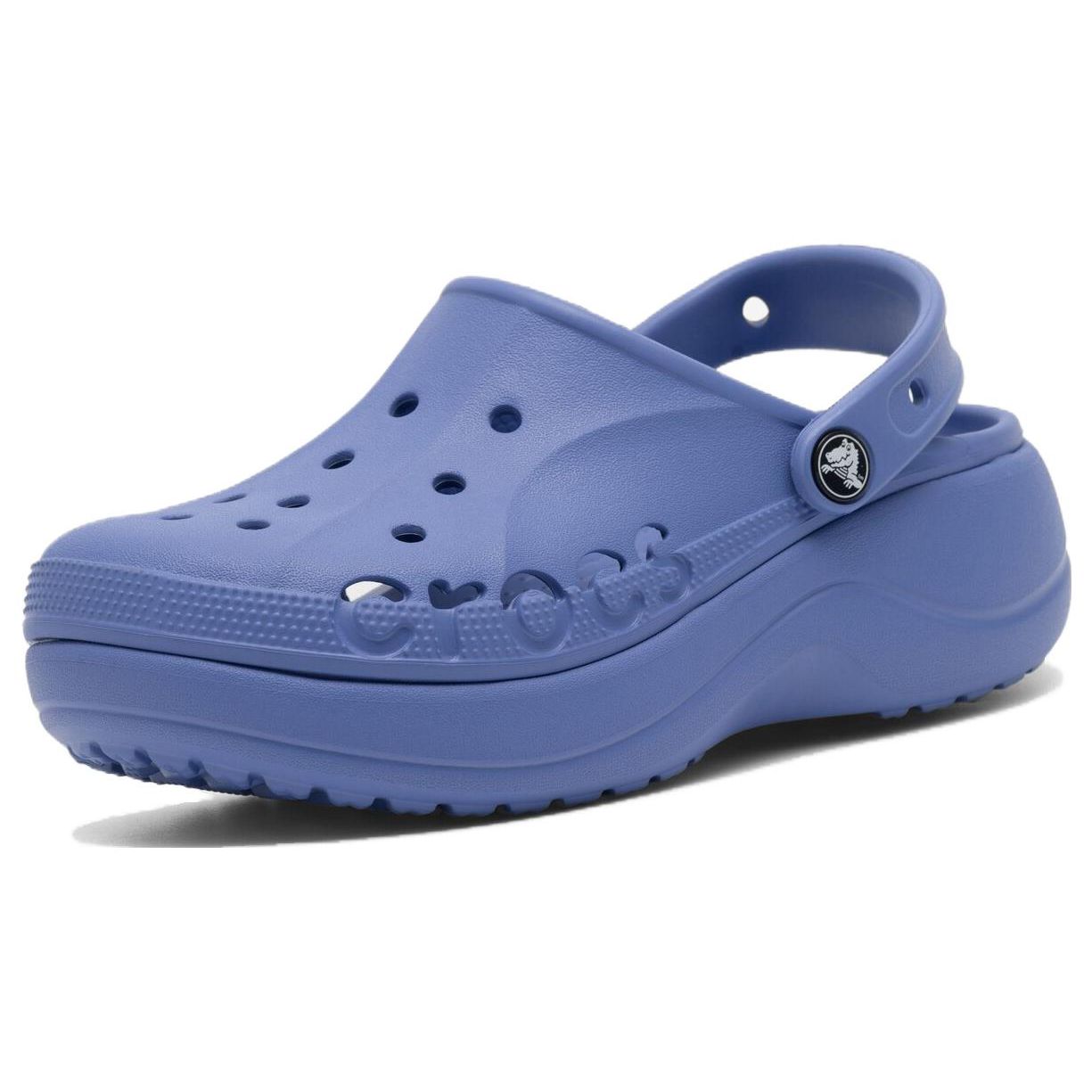 Crocs Baya Platform Clog EVA Non-Slip Wear-Resistant Clogs Women clogs Sky-Blue 208186-434 37-38