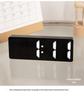 LED Mirror Desktop Clock: Digital Display Table Ornament & Student Alarm Clock