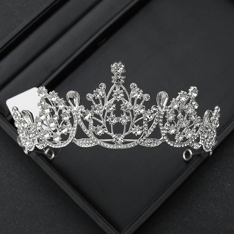 Crown Tiara Bride  Rhinestone Crown  Wedding Dress  Adult Ceremony Birthday  Princess Hair Accessories  Children