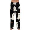 Men's Halloween Print Drawstring Pants Casual Pajama Pants