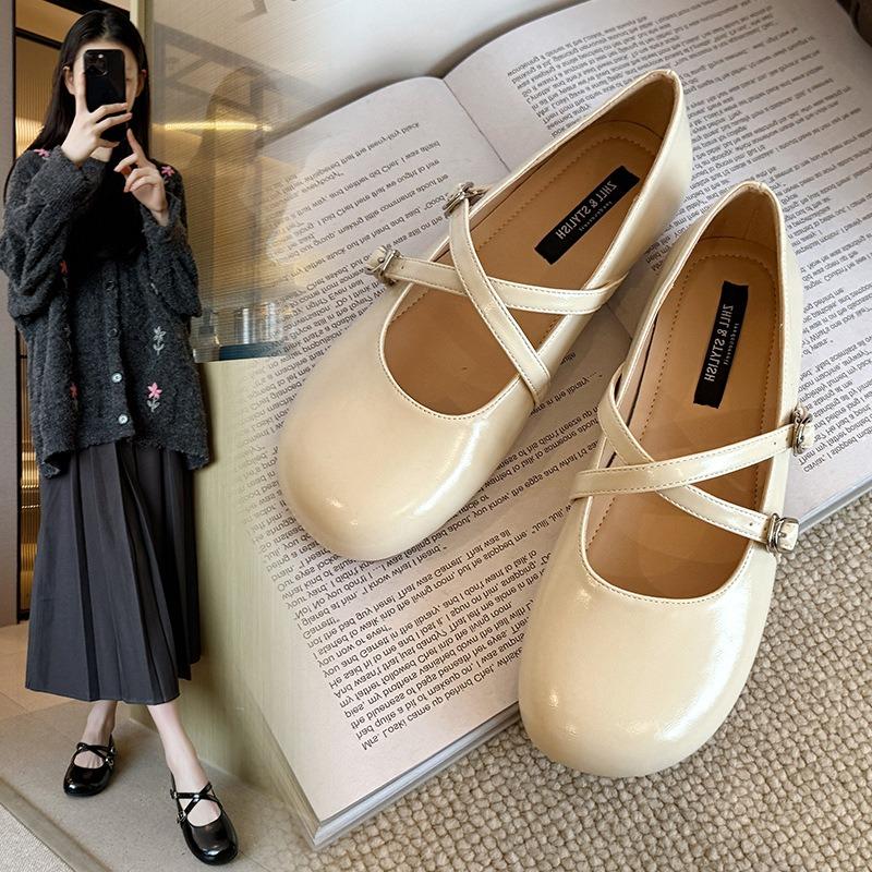 

Женские туфли на мягкой подошве, новая модель с мелким вырезом, на плоской подошве, модный тренд, универсальные женские туфли, полноразмерные и широкие женские туфли 35 абрикосовый