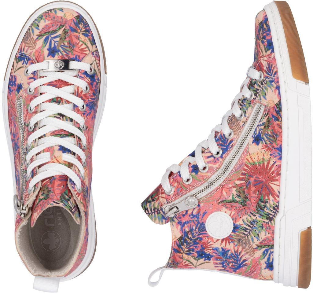 Кроссовки Rieker High-Top Sneaker (N3945) pink multi