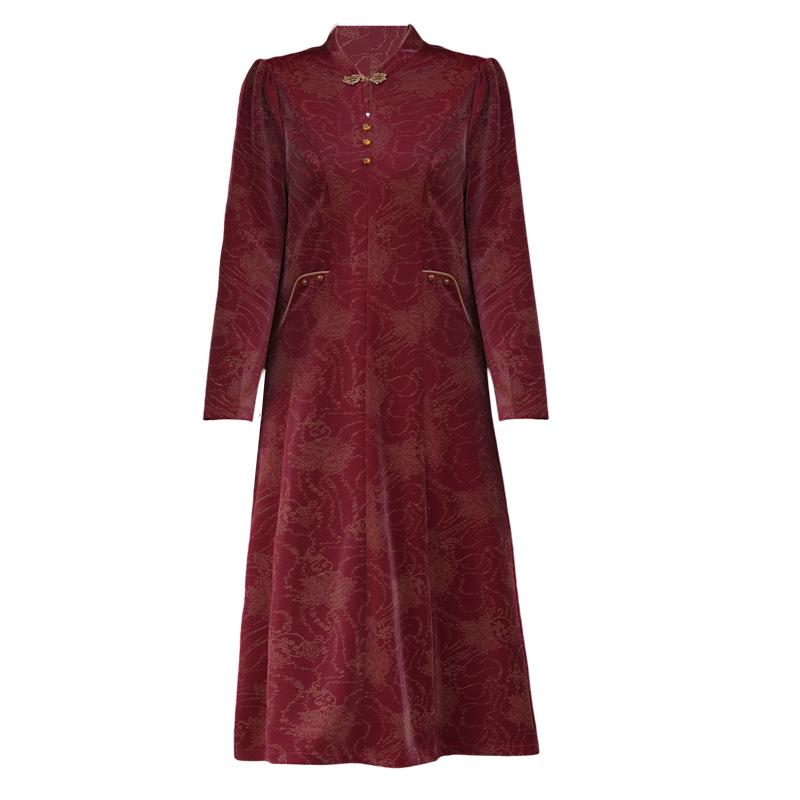 2025 Modern Cheongsam Dress for Mother-in-law: Spring/Summer Style for Middle-aged & Elderly Women
