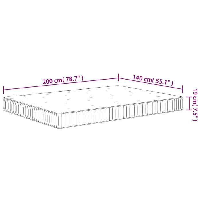 VidaXL Medium Pocket Spring Mattress 140x200 Cm 372816