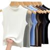 Elegance Stylish Vest Round Neck Camisole Undershirt Female Summer Thin Section Outside Wear Inside The Threaded Bottoming Shirt Slim Sleeveless Tops