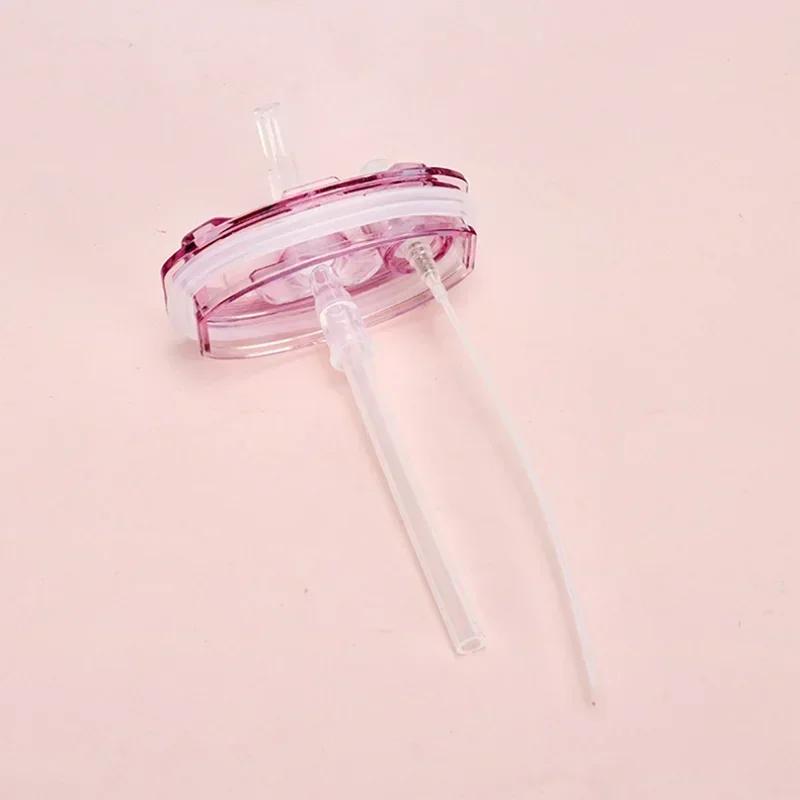 450ml Hrnek ve tvaru donutu Dětská svítící plastová láhev na pití s brčkem Kreslená rozprašovací láhev pro děti Venkovní láhev na vodu