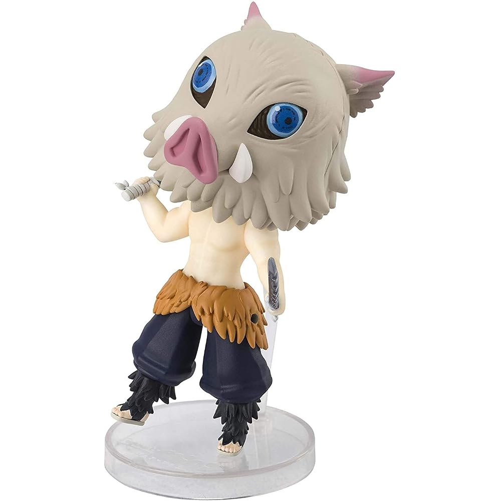 TAMASHII NATIONS Figuarts Mini Demon Slayer: Kimetsu no Yaiba: Inosuke Kuchihei Approx. 90mm PVC/...