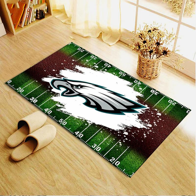 Philadelphia Eagles Teppich für Wohnzimmer Schlafzimmer Zuhause Sofadekoration, Kinderspiel rutschfeste Bodenmatte