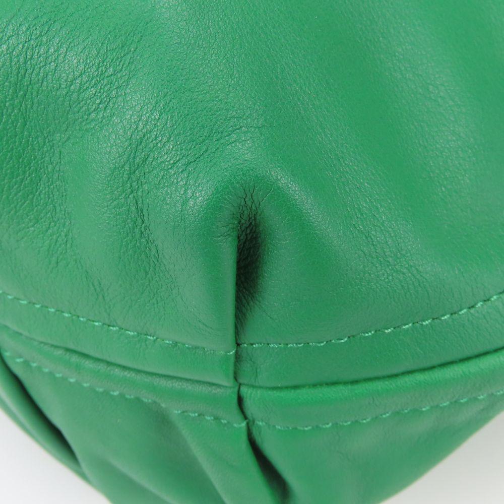 Used COACH Tote Bag By color C2594 leather green gray casual