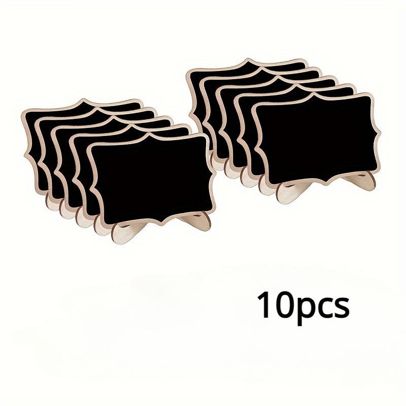 10er-Pack Mini-Kreidetafeln, kleine rechteckige Kreidetafeln, Tischkarten aus Holz für Hochzeiten, Geburtstagsfeiern, Message Board-Schilder