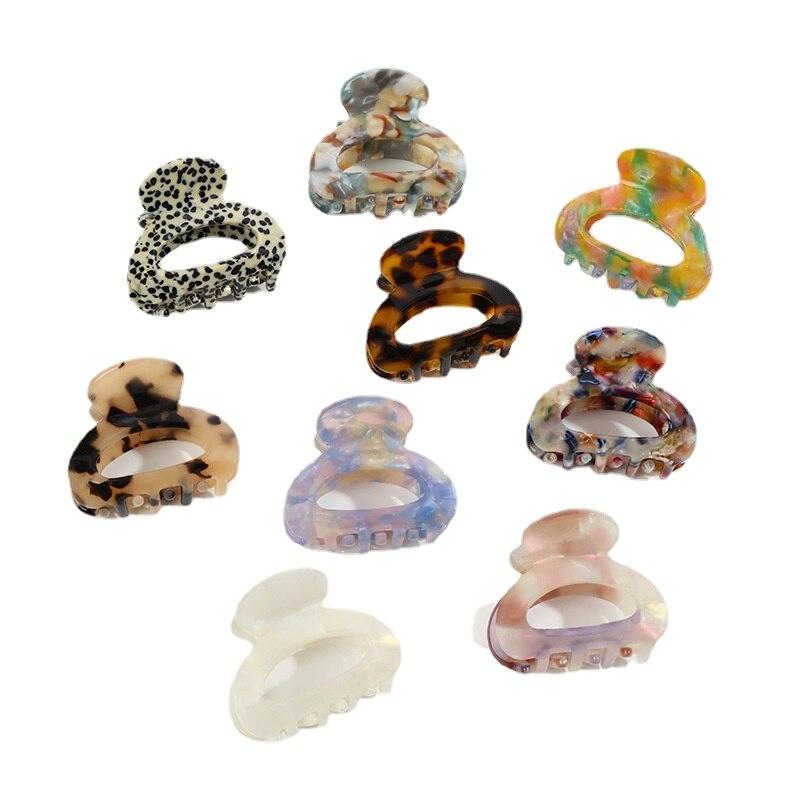 Acetat Leopard Kleine Haar Clips Haar Klaue Frauen Haarspangen Krabben Haarnadel Styling Clip Mädchen Haar Mode Kopfbedeckungen Zubehör