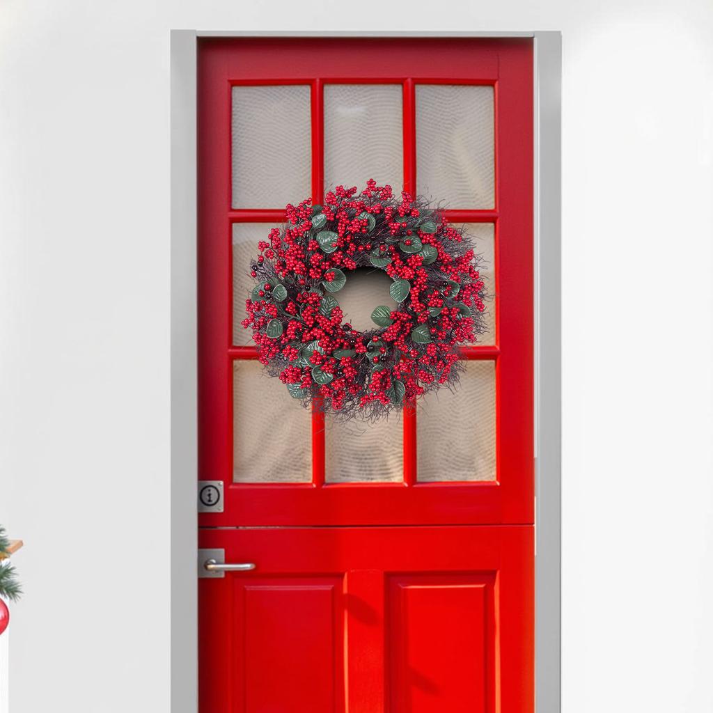 Festive Christmas Decoration Wreath Holiday Decoration Candlestick Garland