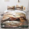 Genshin Impact Bedding Sets 100% Polyester Printed Comforter Bed Cover Duvet Cover Pillow Case 2-3 Pieces Sets Kids Adult Size