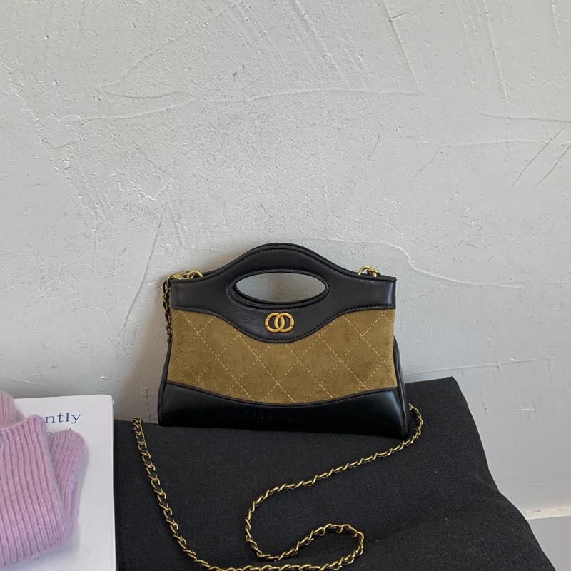 Rhombus Chain Bag Women's Large-capacity 2025 New Autumn and Winter Retro Matte Messenger Bag Commuter Tote Bag