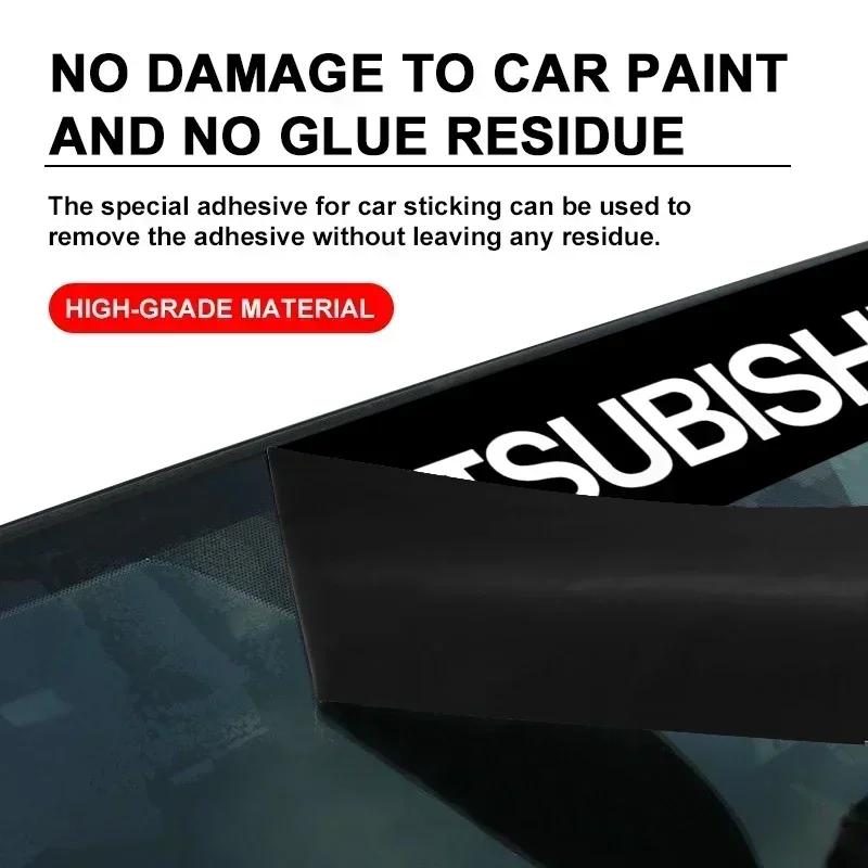 New Car front window shade decorative sticker For Mitsubishi Outlander Lancer 10 9 ASX RALLIART Eclipse L200 Pajero Accessories