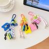 Porta-Chaves Fofo com Pingente de Prancha de Surf com Corda Trançada e Charms Adoráveis para Decoração de Mochila Presentes de Praia Uso Diário