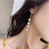 Korean Fashion Daisy Flowers Drop Earrings for Women Temperament Simple Long Tassel Earrings Female Party Wedding Jewelry Gifts