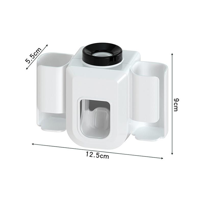 Nástěnný automatický dávkovač zubní pasty Držák na zubní kartáčky Koupelnový děrovač Multifunkční elektrický držák na zubní kartáčky zdarma