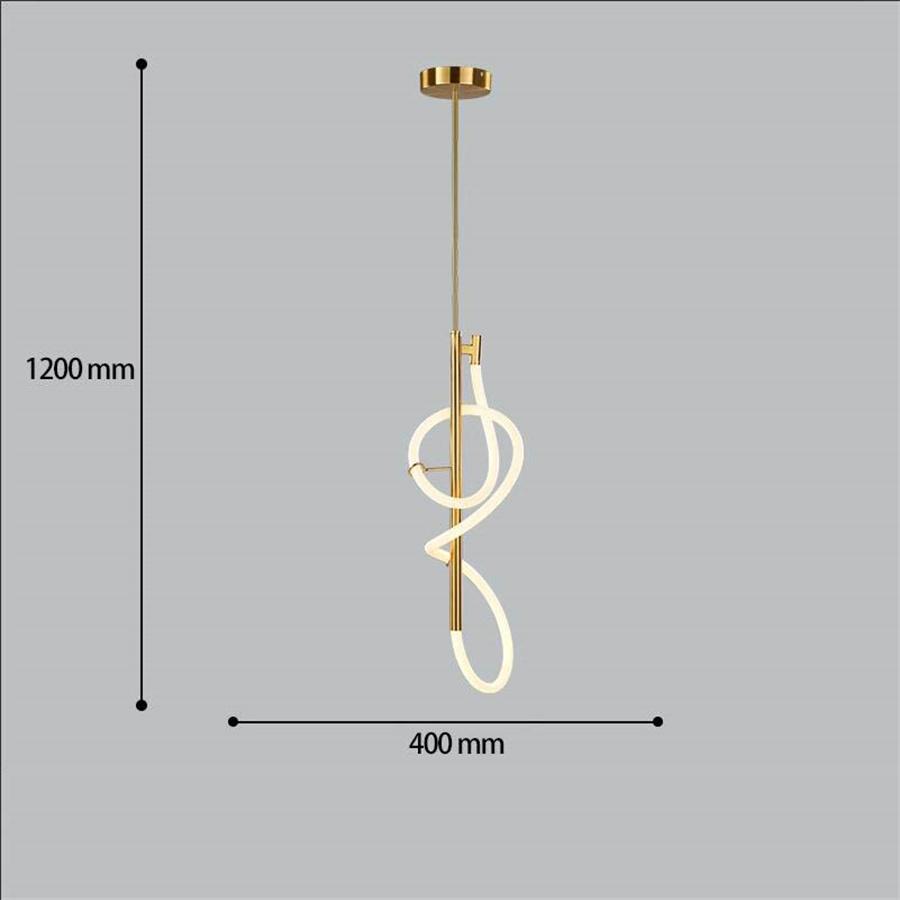 Candelabru de tavan LED modern de lux DIY, cu tub lung, flexibil, cu linie lungă, pentru insulă de bucătărie, agățat, lampă suspendată pentru restaurant și bar