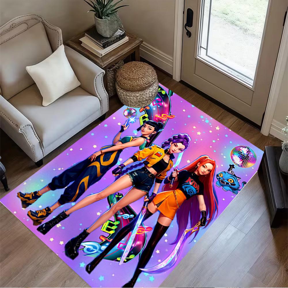 Huntress Power Unite Floor Rug Office Rug Design for Kitchen Hallway Entryway Balcony Antislip Carpet Decorate Offices