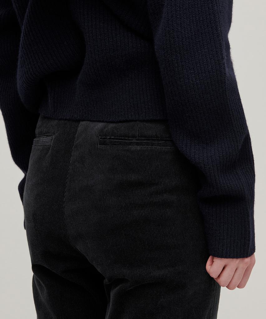 MUSINSA STANDARD WOMAN Bootcut Corduroy Pants [Dark Gray]