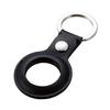 ELECOM AirTag Case Soft Leather Bumper Key Black (with Ring) AT-LBKBK