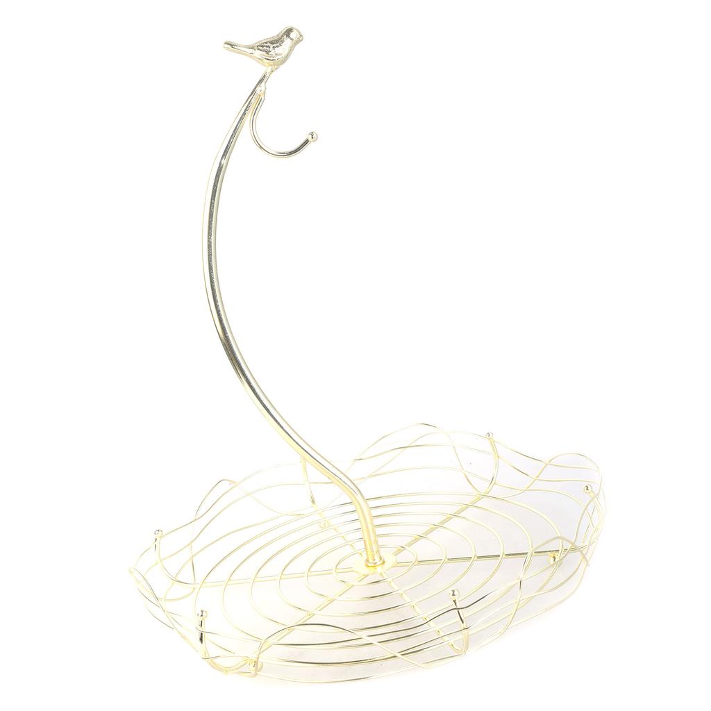 Elegant Standing Fruit Vegetable Bowl Sleek Bird Design Fruit Bowl With Banana Holder For Modern Kitchen Settings