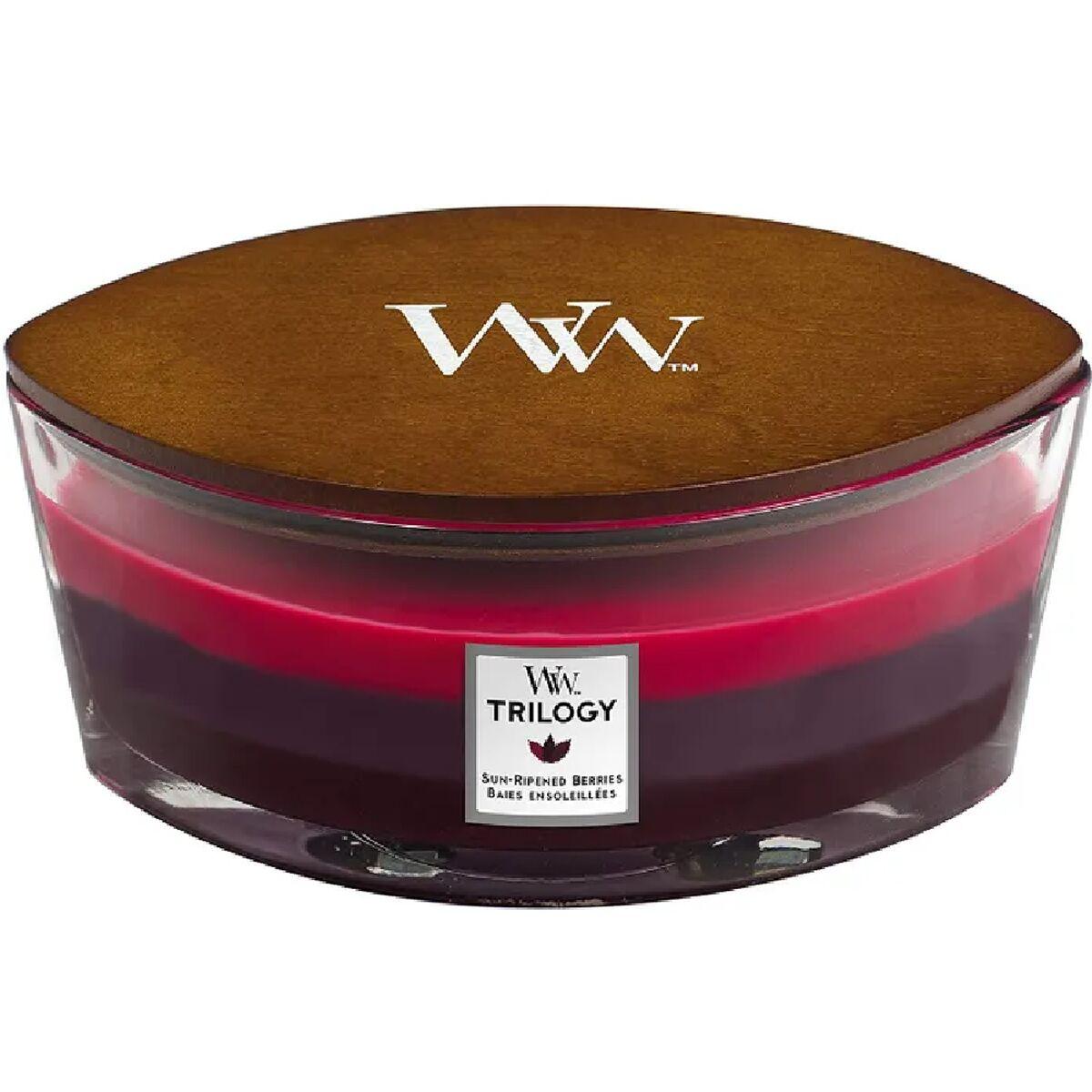 

Bougie Parfumée Woodwick Trilogy Ellipse Sun Ripened Berries