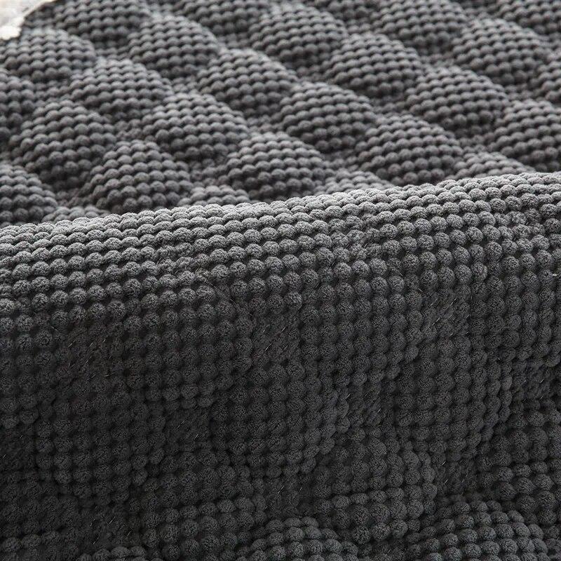 Winter Thicken Plush Sofa Cover White Wide Edge  Chaise Lounge Sofa Towel Mat Modern Non-Slip Couch Cover Cushions Living Room