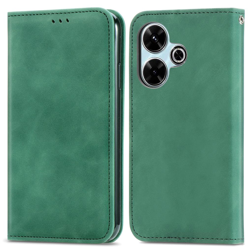 For Xiaomi Redmi 13 5G/4G Case Hidden Magnetic Leather Folding Stand Phone Cover