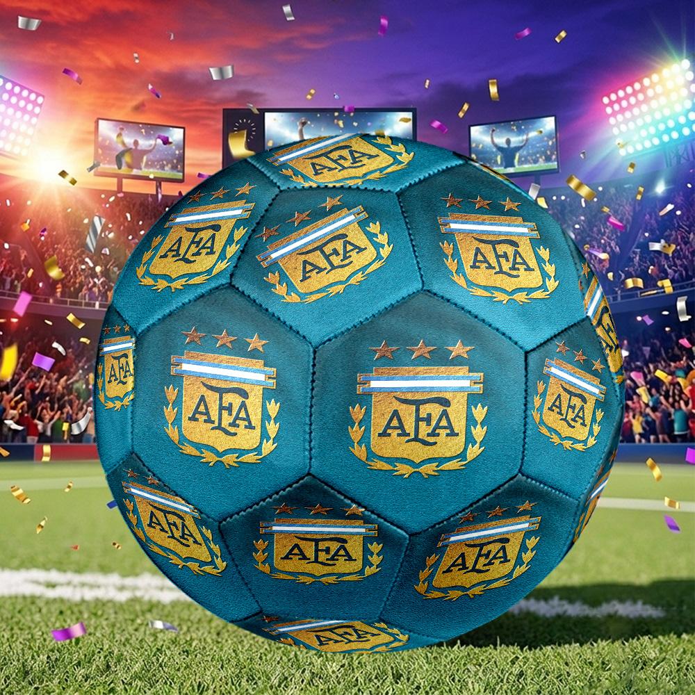 1pc Argentina Football Crest Size 5 Soccer Ball, Suitable for Practice Matches/tournament Training,Lightweight and Durable Logo7071