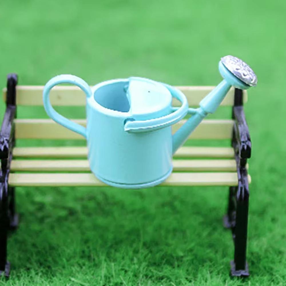 Simulated 1/12 Dollhouse Miniature Watering Can Metal Watering Can Ornament  Potted Plant Scenery