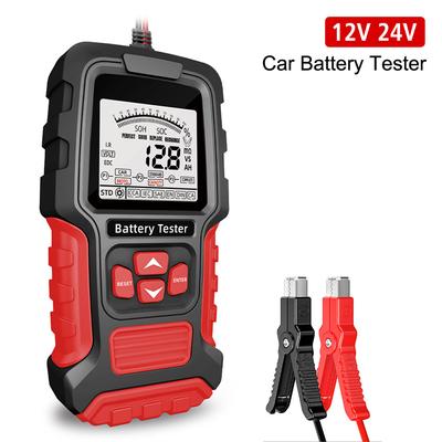 12V 24V Measurement Diagnostic Tool Lead-acid Battery Test for Vehicle Truck Motorcycle SUV LCD Digital Car Battery Tester