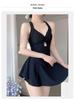 Women's Sleek Open-Back Push-Up Swimsuit - New Style, Slim Fit, Pure Desire for Vacation and Hot Springs
