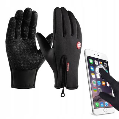 Sports Handschuhe -30C Unisex Reißverschluss Anti-Rutsch Schaumstoff Touchscreen Futter