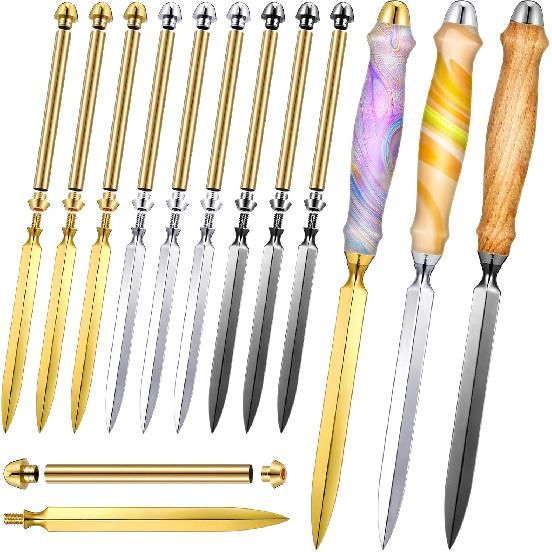 Набор из 9 предметов для токарной обработки по дереву, набор для изготовления открывателя для писем, DIY резак для конвертов, открыватель для почты, ножи для писем, наборы для токарной обработки, мужские поделки, подарки на праздник, изготовление