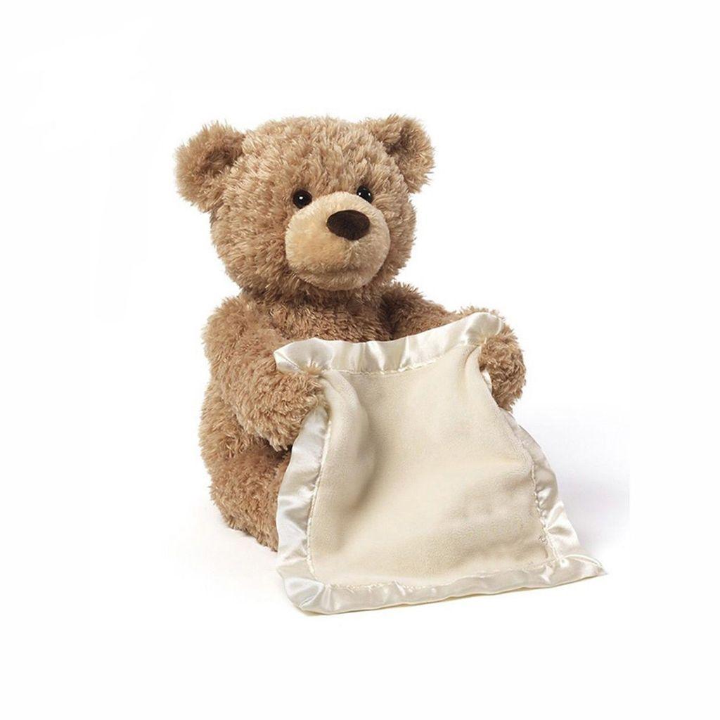 Teddy Peek Bear A Boo Play Hide And Seek Soft Brown Christmas Gift Cute New