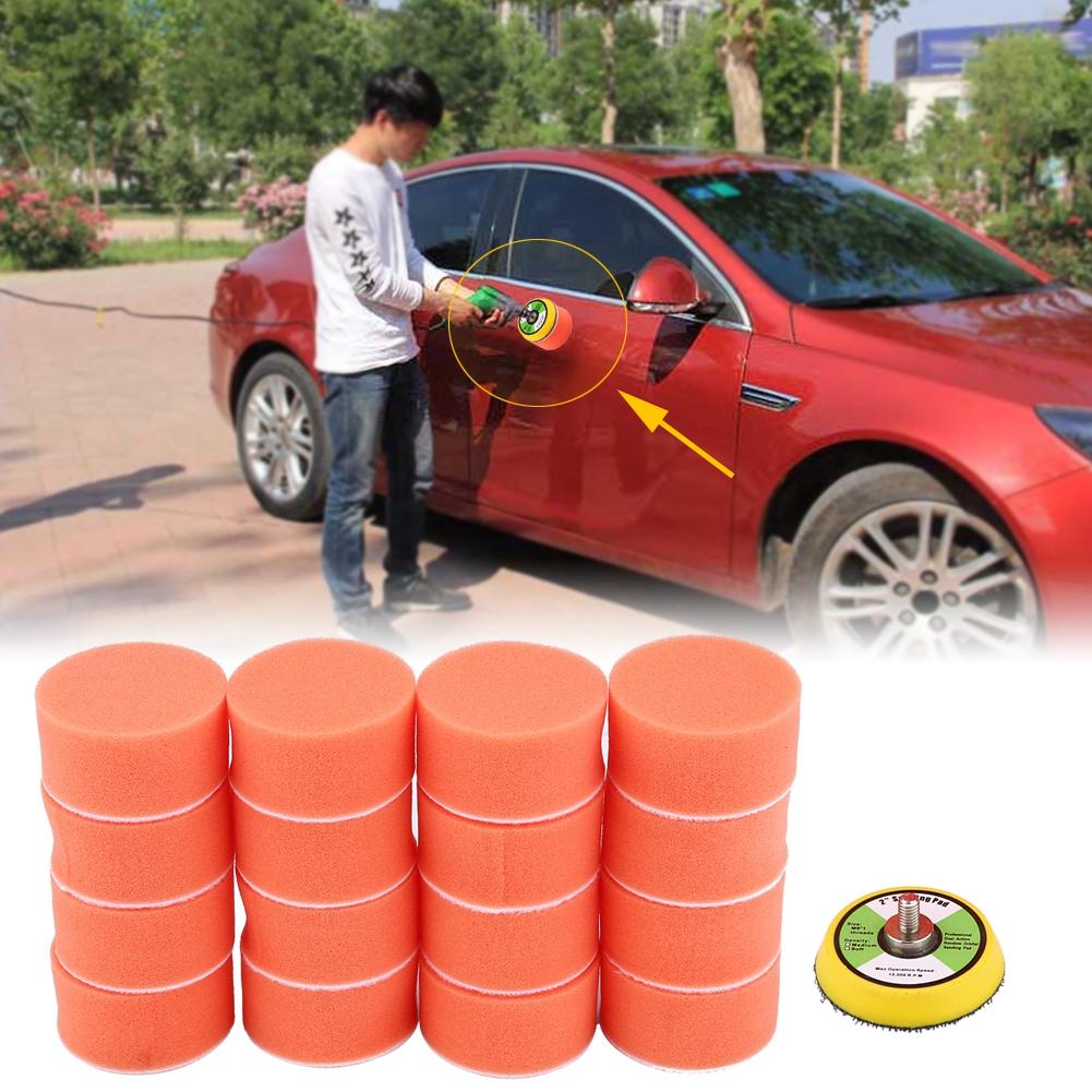 17Pcs 2-Inch Sponge Buffing Polishing Pad Kit for Car Polisher