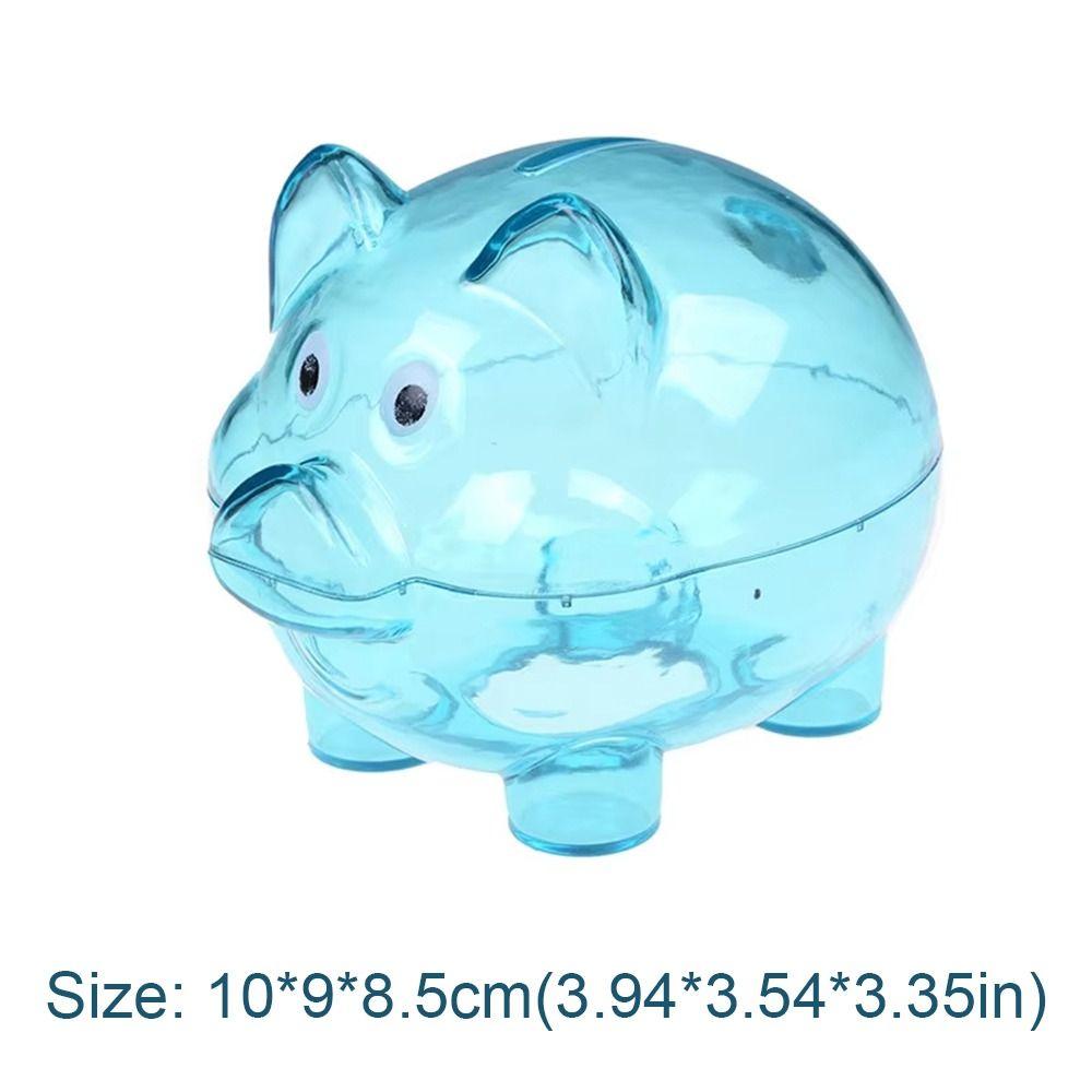 Transparent Money Box Pig Shape Storage Bottl New Money Saving Box  for Children