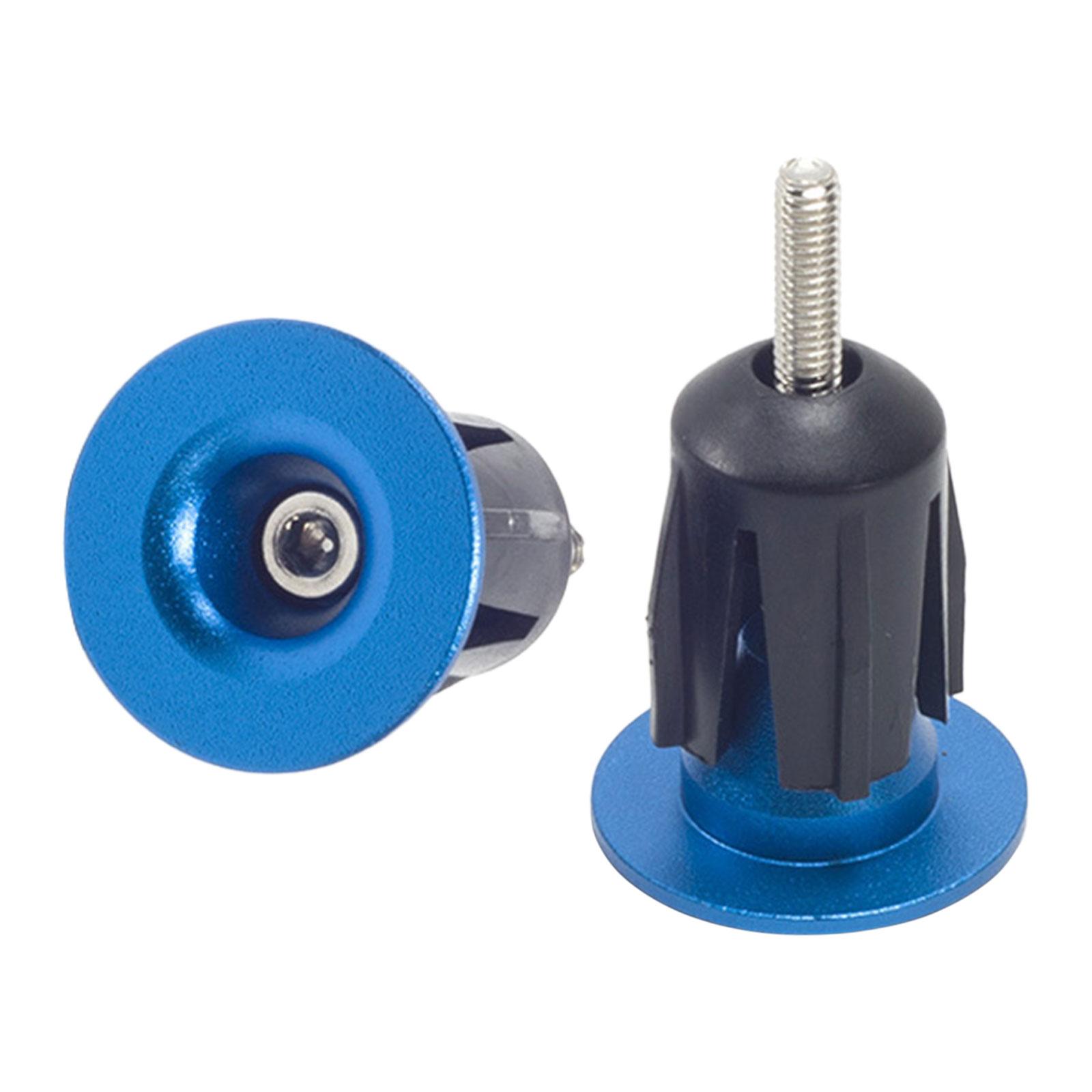 2x Bike Handlebar End Plugs Handlebar End Caps Handlebar Grip Stoppers Parts Bar End Caps for Folding Bike