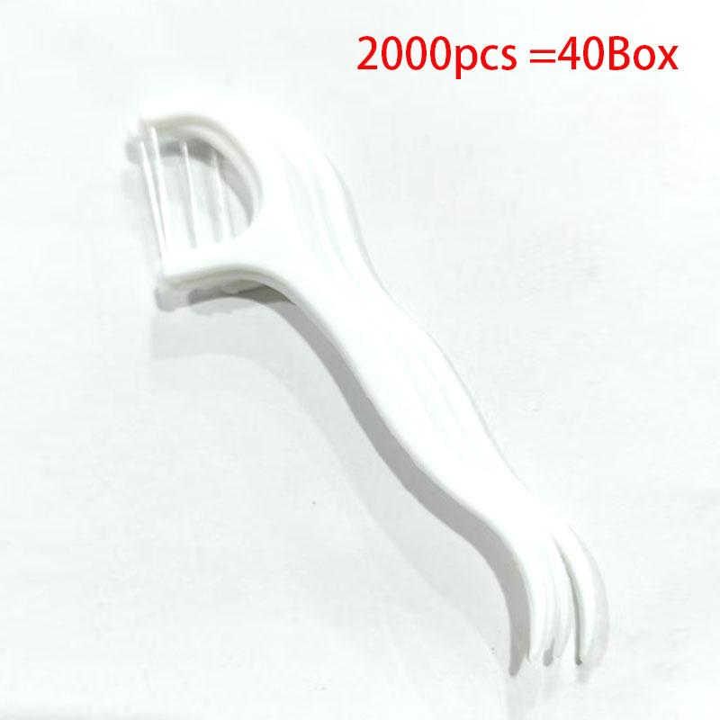 50 pièces de Fil Dentaire, Fil Dentaire Nettoyage en Profondeur Pour un Soin Buccal Approprié, Cures-Dents Fil Dentaire Jetables Portables Pour le Voyage la Vie Quotidienne