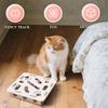 1 PCS Felt Cat Toy Maze Box Interactive Puzzle Game With 2 Balls For Indoor Cats Hunting Exercise Self Play Scratch Resistant
