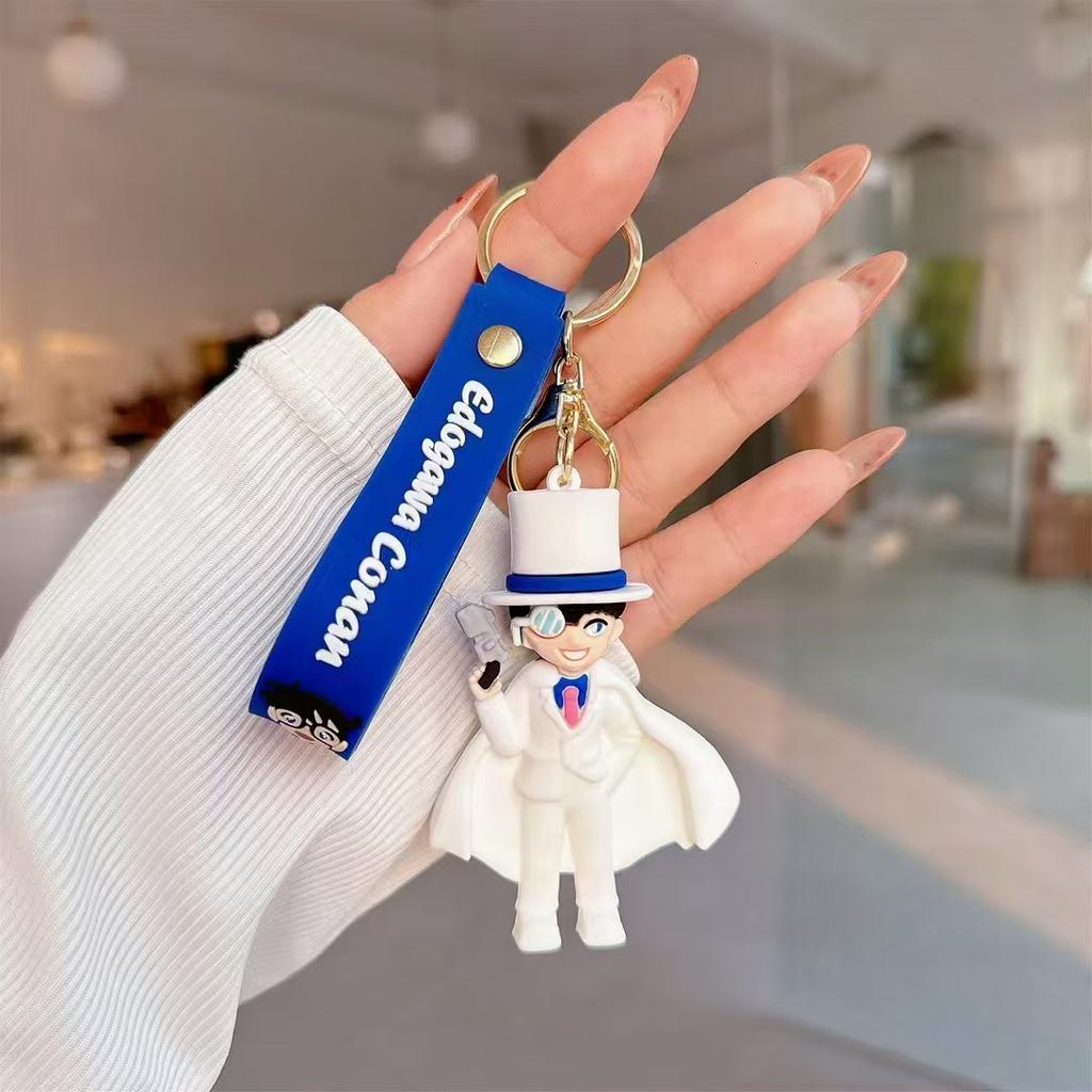 Classic Japanese Anime Cartoon Keychain Doll Conan Bag Car Keychain Gift Wholesale Cute Personalized Gifts Y2k Fashion