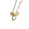 Elegant Butterfly Ginkgo Leaf Clover Diamond Necklace for Women - Luxurious Versatile Sweater Chain