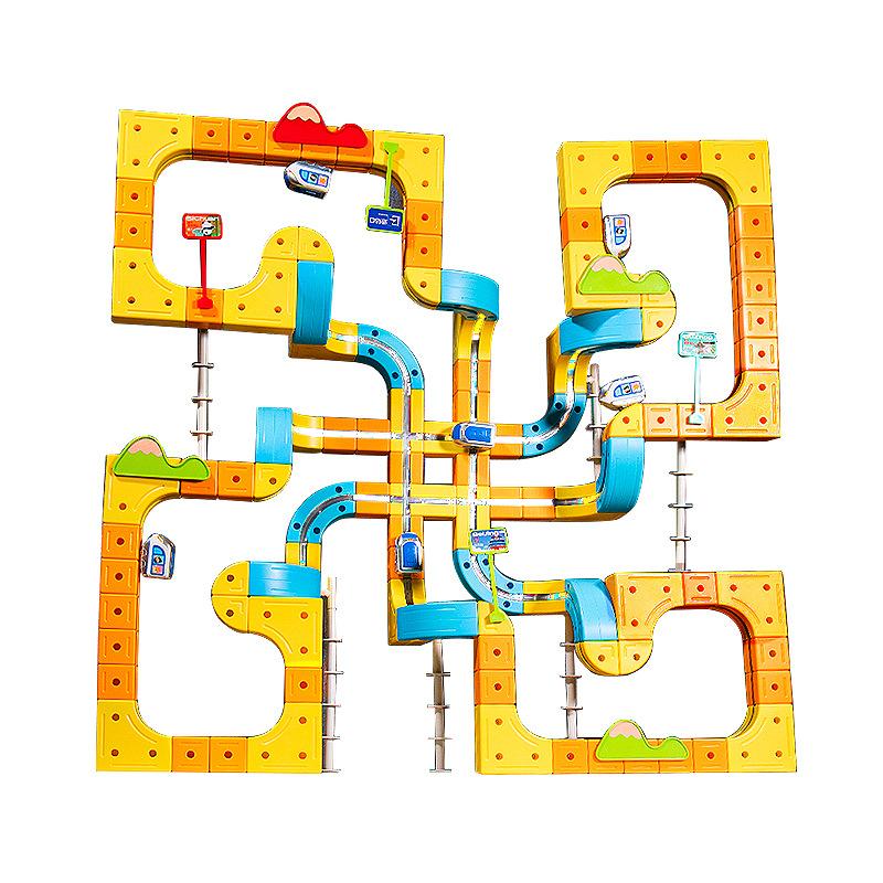 Transformable Magnetic Track Train Series Set Versatile Building Diy Various Playing Method Brain Boosting Toy Creative Fun Gift