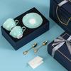 Light Luxury Bone China Coffee Cups And Saucers, High-End Exquisite Household Afternoon Tea Set, Cup Couple Cup Gift Box.