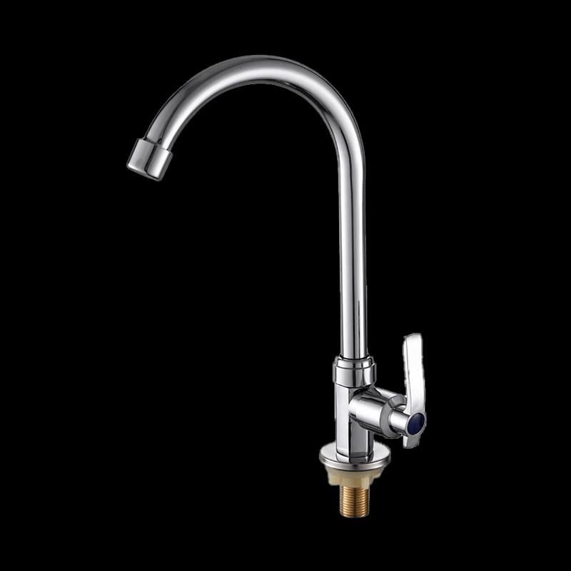 Stainless Steel Single Cold Washbasin Faucet