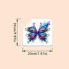 Luminous Colorful Butterfly Wall Sticker, Glow-In-The-Dark Toilet Sticker, Self-Adhesive And Waterproof, A Great Home Decor