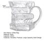 Stacked Book Glass Cup Coffee Mug Design 420mlHeat-Resistant Tea 420ml Clear Microwave Safe Dishwasher Gift for Lovers And Collectors